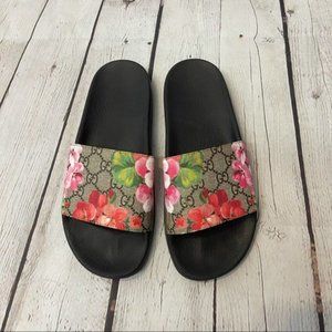 GUCCI Blooms Supreme floral slide (size 9)